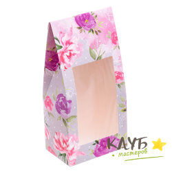 Коробка вертикальная с окном "Райский сад", 19х9х6 см