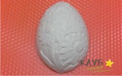 Яйцо с вышивкой, форма пластиковая