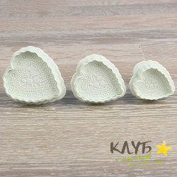 Плунжер "Кружева сердце", набор 3 шт.