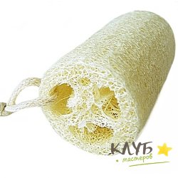 Люфа отбеленная жесткая, длина 7-10 см