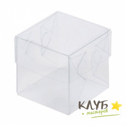 Коробка пластиковая 5,5х5,5х5,5 см