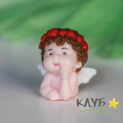 Купидон задумчивый 3D, форма силиконовая