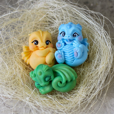 Дракошки - горошки, форма силиконовая