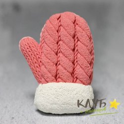 Варежка с мехом, форма из пищевого силикона