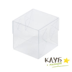 Коробка пластиковая 8х8х8 см