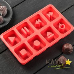 Плей лист 8 ячеек, форма силиконовая
