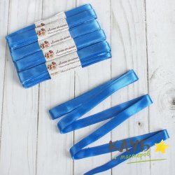 Лента атласная "Синяя 12 мм", 5,5 м