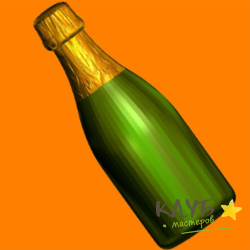 Шампанское под картинку 510, форма пластиковая