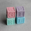 Кубики детские boy/girl 4 шт., форма из пищевого силикона - миниатюра 4