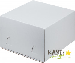 Коробка для торта (гофрокартон) 26х26х18 см