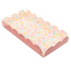 Коробка с пластиковой крышкой "Карамельки", 21х10,5х3 см