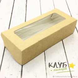 Коробка крафт 16,5х7х4 см