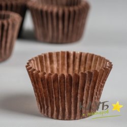 Капсулы бумажные Коричневые 3х2,4 см