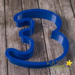 Форма для пряников "Цифра 3" (8 см)