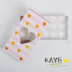 Коробка для конфет с окном "С любовью для тебя" 18 ячеек, 22х11х3,5 см