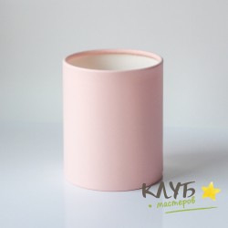 Шляпная коробка без крышки "Персиковая", 10х10 см