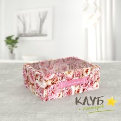 Коробка с пластиковой крышкой "Пионы нежные" 10,5х8х4 см
