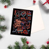 Открытка "Happy New Year. Неоновый", 8х6 см - миниатюра 1