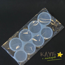 Круги 8 ячеек, форма силиконовая для леденцов