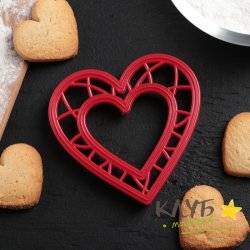 Форма для пряников "Сердце" (8,7х8,7 см)