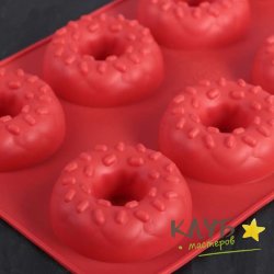 Пончик с кунжутом 1 шт., форма силиконовая