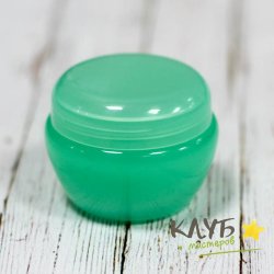 Банка для крема "Гриб" зеленая, 30 г