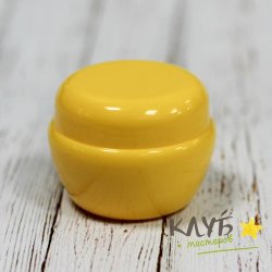 Банка для крема "Гриб" желтая, 30 г