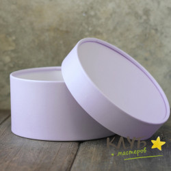 Коробка круглая с крышкой "Сиреневая", 16х9 см