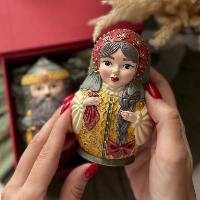 Матрешка Барышня, форма силиконовая