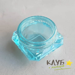 Банка под бальзам "Алмаз" голубая, 5 г (4 шт.)