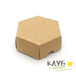 Коробка шестигранник крафт 10х11х4
