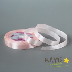Лента атласная "Кремово-розовая 12 мм", 23 м