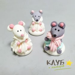 Фигурка сахарная "Мышильда" h=5,5 см, 1 шт.