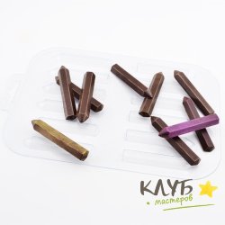 Карандаши, форма пластиковая для шоколада