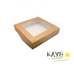 Коробка крафт 20х20х4 см