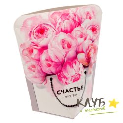 Коробка-бонбоньерка "Счастье внутри", 6х6х12 см
