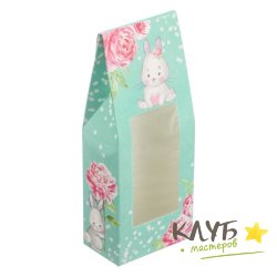 Коробка вертикальная с окном "Радости. Зайка", 14,5х6х3,5 см