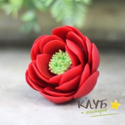 Роза помпонная, форма силиконовая