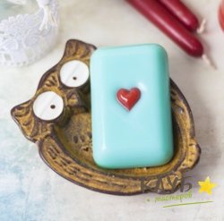 Сердце на подушке, форма пластиковая