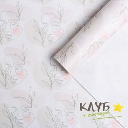 Крафт бумага "Силуэты" 50х70 см