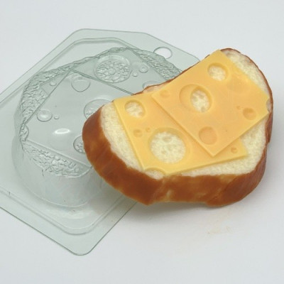 Хлеб белый с сыром, форма пластиковая