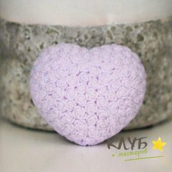 Сердце в малых розах, форма силиконовая
