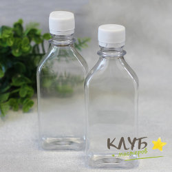 Флакон ПЭТ квадратный, 250 мл