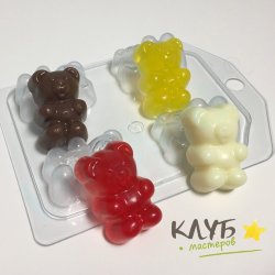Мишки мармеладные мини, форма пластиковая