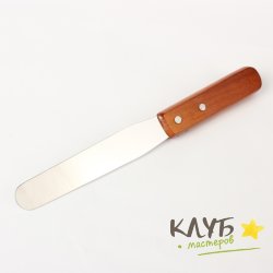 Лопатка-палетка прямая с деревянной ручкой 27х3 см