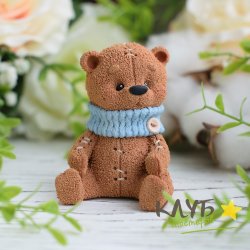 Медведь Шекспир, форма силиконовая