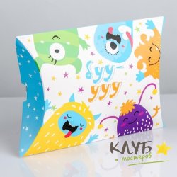 Коробка фигурная "Монстрики", 19х14х4 см