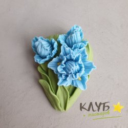 Букет ирисов, форма из пищевого силикона