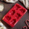 Новый год 6 ячеек, форма силиконовая - миниатюра 3