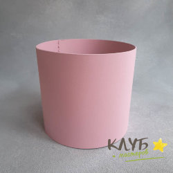 Кашпо круглое "розовое" d=14,5, h=13,5 см.